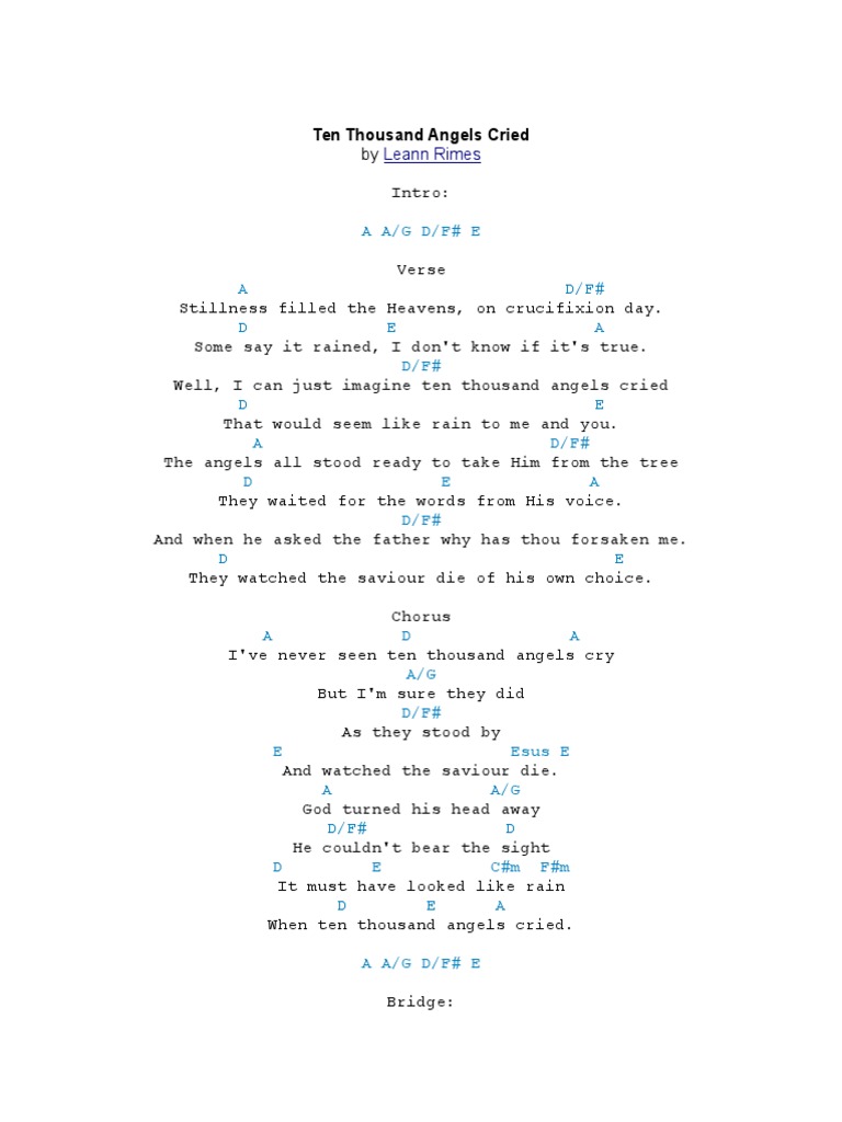 Ten Thousand Angels Cried
