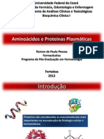 Proteínas Plasmáticas e Disfunção Do Metabolismo Protéico