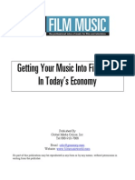 Getting Your Music Into Film TV in Economy Today