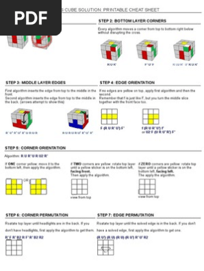 Rubik's Cube solution