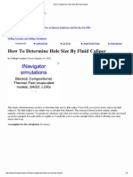 Hole Size by Fluid Caliper