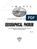 D. Tanislav, A. Costache, G. Muratoreanu, Vulnerability to Natural Hazards in Romania, Geographical Phorum, 8 2009