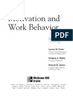 Motivation and Work Behavior: Social Cognitive Theory and Self-Efficacy