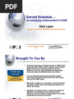 Earned Schedule - Walt Lipke