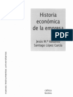 1 Valdaliso, Jesús María y Santiago López, Historia Económica de La Empresa, PP 11-39