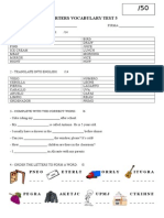 Vocabulary Test 5 (Letras A-O)