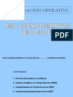 Cadenas de Markov caracteristicas