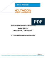 Conversol Off Grid EV 1-5KVA Manual 20140327