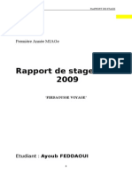 Rapport de Stage Agence de Voyage