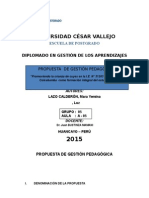 Propuesta de Gestion Pedagógica 2015 - i