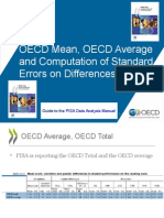 OECD Mean, OECD Average and Computation of Standard Errors On Differences