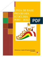 Linea Base Ecoclima Peru Bolivia PDF