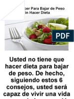 Como Bajar de Peso Rapido Sin Dieta PDF