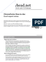 ChronoForms Excel Export Extras