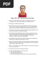 Super Size Me Facts Sheet