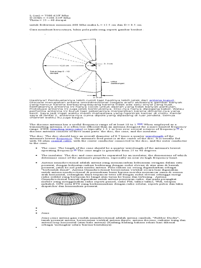 Antena Discone | PDF