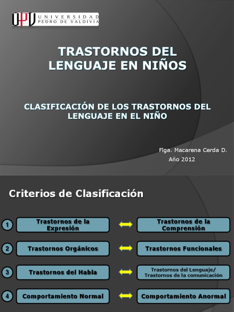 006 Clasificacion de los trastornos del lenguaje.pdf