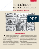 Fabelo, José R. Arte, Política y Sociedad de Consumo. El Caso de Andy Warhol - Memoria