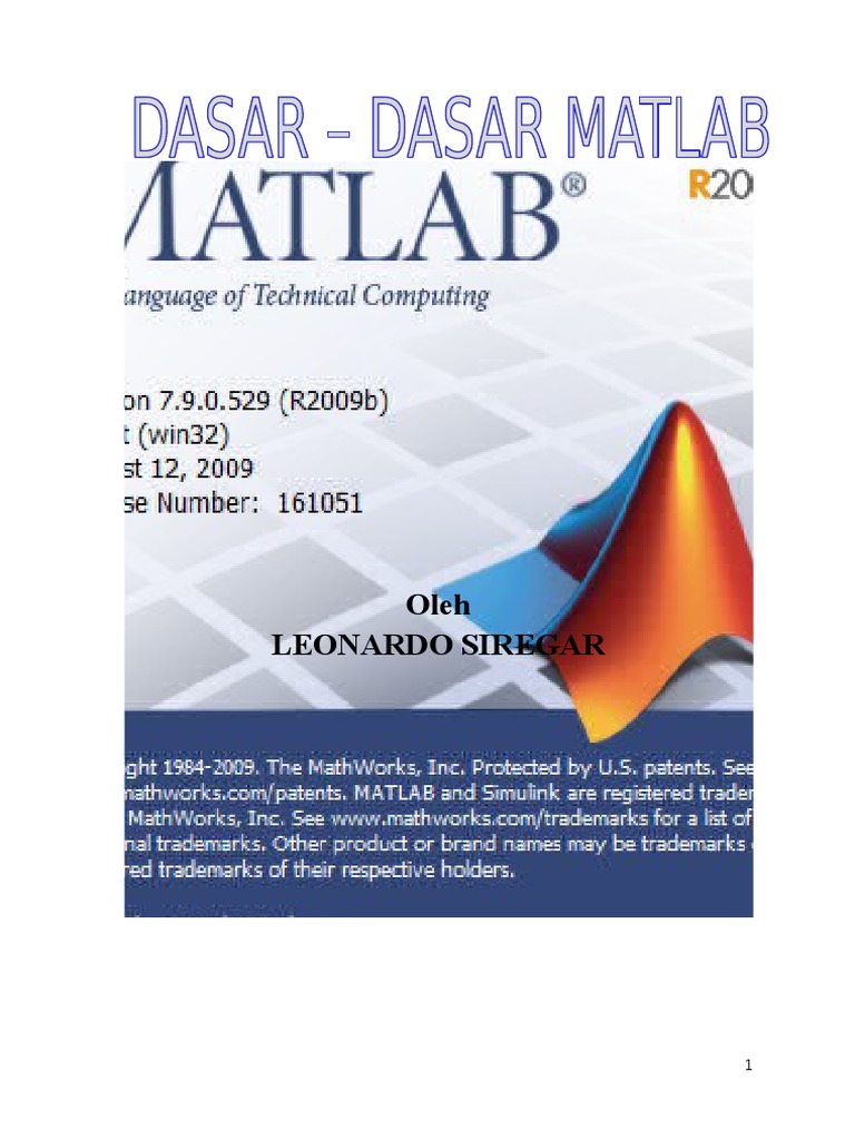 Pengenalan Dasar MATLAB dan Fungsinya | PDF | Teknologi & Rekayasa