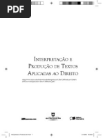 Livro Interpretação e Produção de Textos Aplicadas Ao Direito