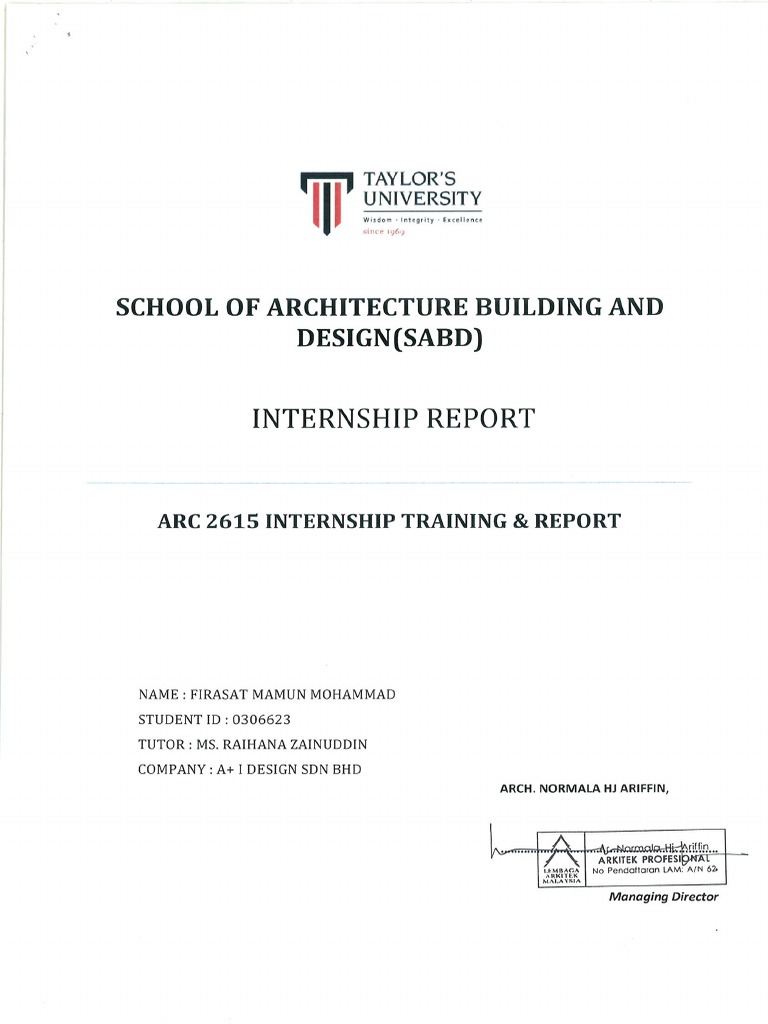Internship Report Pdf