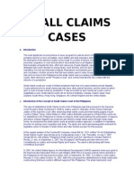 Small Claims Cases for Mam