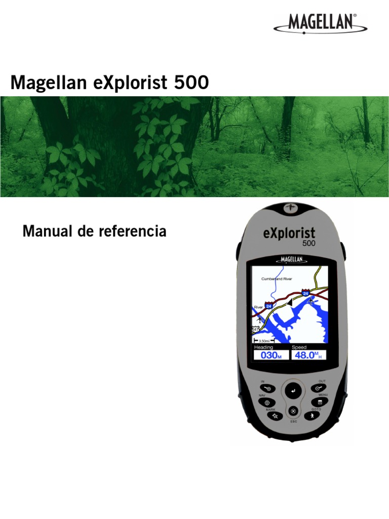 Manual GPS Magellan eXplorist 500LE | Sistema de Posicionamiento Global