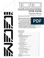 Zoom 1010 Manual