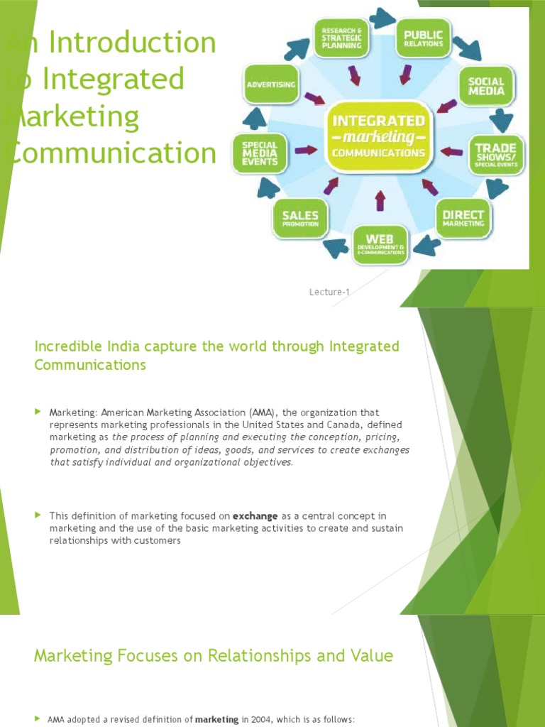 An Introduction to Integrated Marketing Communication Understanding