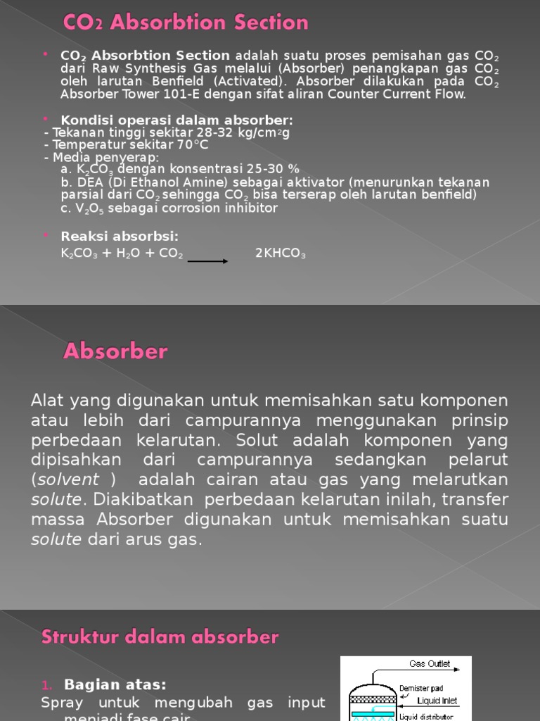 Proses Penyerapan CO2 dengan Larutan Benfield | PDF