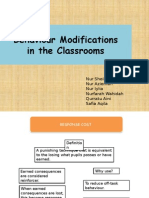 Behaviour Modifications