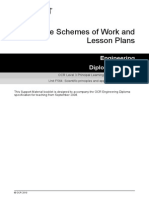 72663 Unit f564 Scientific Principles and Applications for Engineer Scheme of Work and Lesson Plans Sample