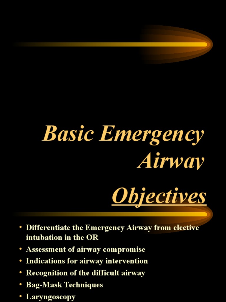 Emergency Airway Management Techniques | PDF | Clinical Medicine ...
