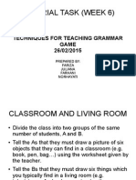 Teaching Grammar with Classroom and Living Room Drawings Game