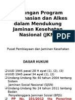 Dukungan Program Kefarmasian Dan Alkes Dalam Mendukung Jaminan Kesehatan Nasional (JKN)