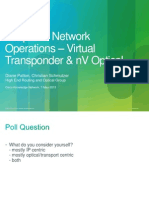 Simplified Network Operations - Virtual Transponder & NV Optical