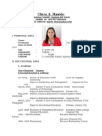 Chisa Ranido's CV