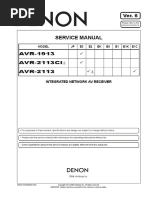 Denon Avr 2113 Insulator Electricity Electrical Connector