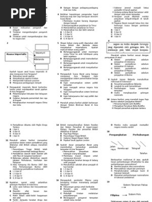 Soalan Sejarah Tingkatan 5 Bab 1 Pdf