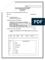 Web Technology - Sessional 'I' Section 'B'