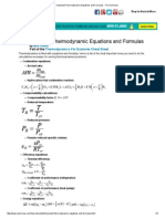 Important Thermodynamic Equations and Formulas - For Dummies