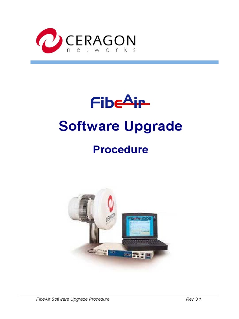 FibeAir Software Upgrade Procedure (Rev3.3) | PDF | Computer File ...