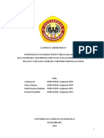 POTENSI HAYATI SERAT PURUN TIKUS (Eleocharis Dulcis) DALAM PROSES ADSORPSI KANDUNGAN LOGAM BERAT Merkuri (HG), TSS, DAN COD PADA LIMBAH CAIR PERTAMBANGAN EMAS