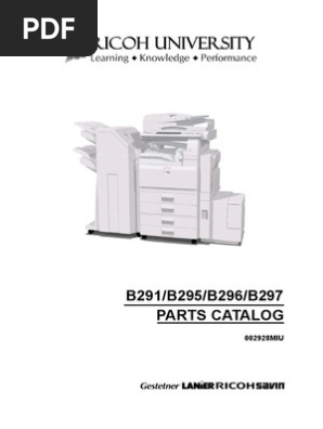 Manuales Tecnicos Ricoh Fotocopiadorasbyn 3500 4500 Mp 3500 4500 Manual Partes Pdf Clutch Belt Mechanical