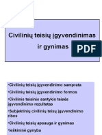 Paskaita 15 Civiliniu Teisiu Igyvendinimas