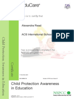 child protection awareness in education 2013-2014