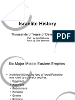 Israelite History: Thousands of Years of Development