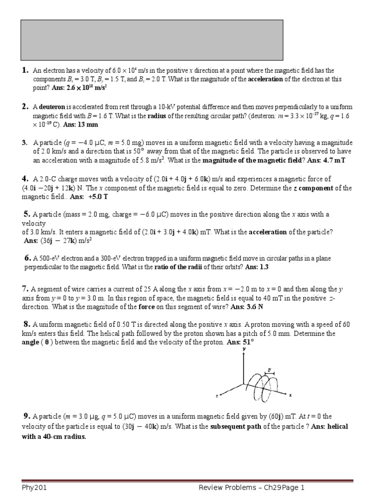 Assignment 8 Ch29 Electron Acceleration