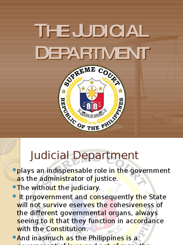 Chapter 12 The Judicial Department | Pdf | Judiciaries | Jurisdiction