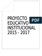 PROYECTO EDUCATIVO INSTITUCIONAL 2015  ------2017     111111111111.docx